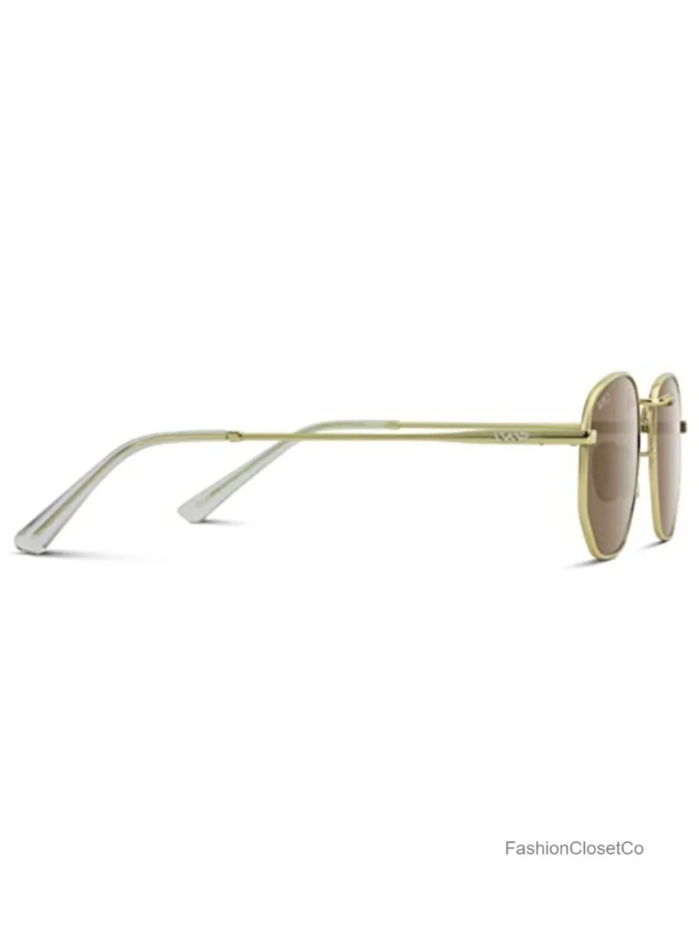 Polarized Rounded Hexagon Retro Sunglasses with Metal Frame